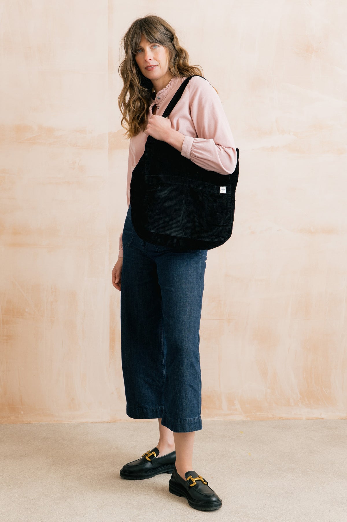 Jumbo Cord Tote Bag Black
