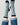 Folk Horses Bamboo Socks Sea Mist
