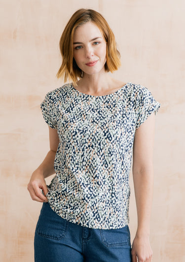 Sway Organic Cotton Jersey T-Shirt Restore Navy