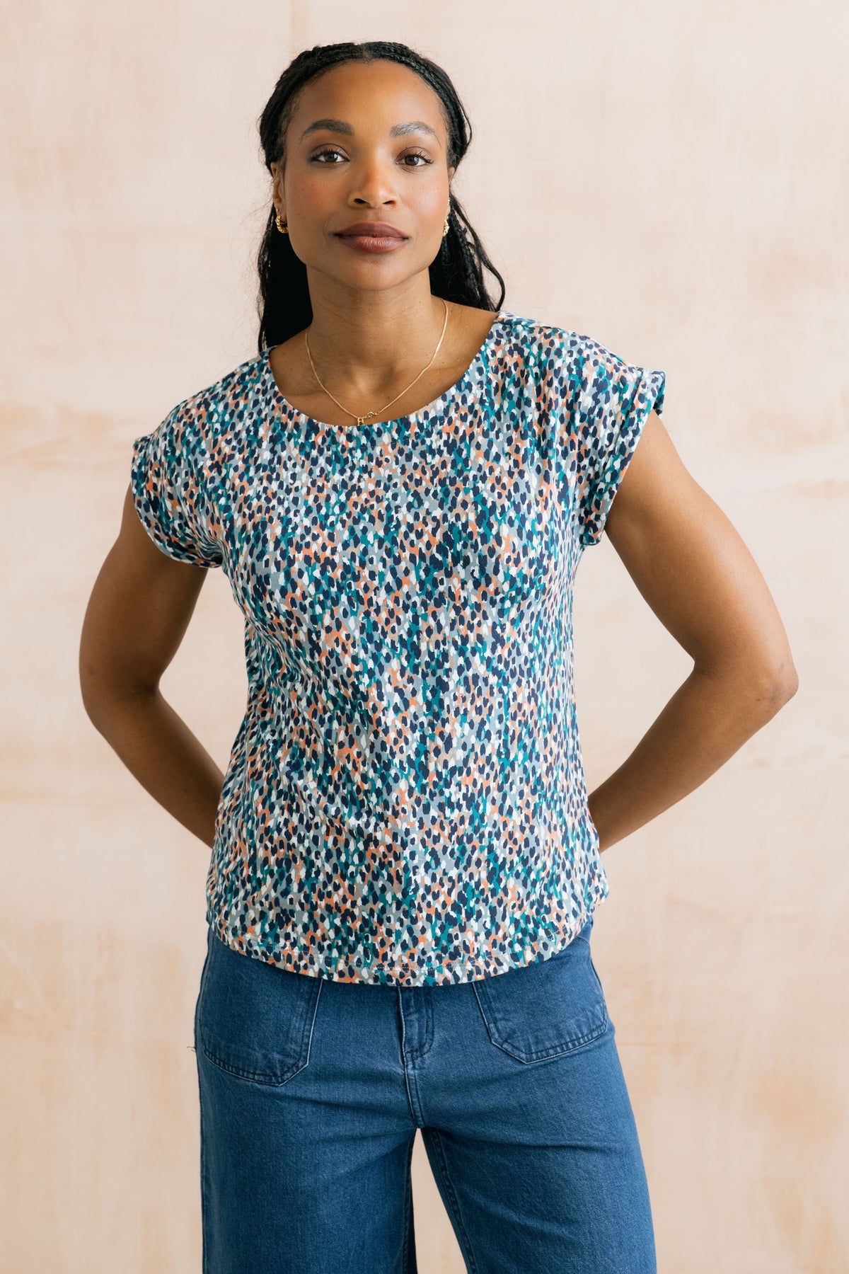 Sway Organic Cotton Jersey T Shirt Restore Ocean