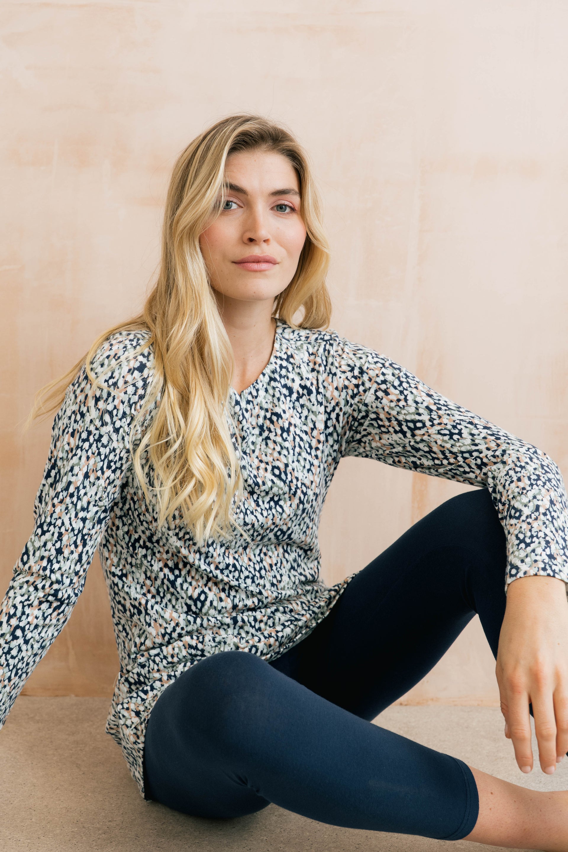 Maple Printed Organic Cotton Jersey Tunic