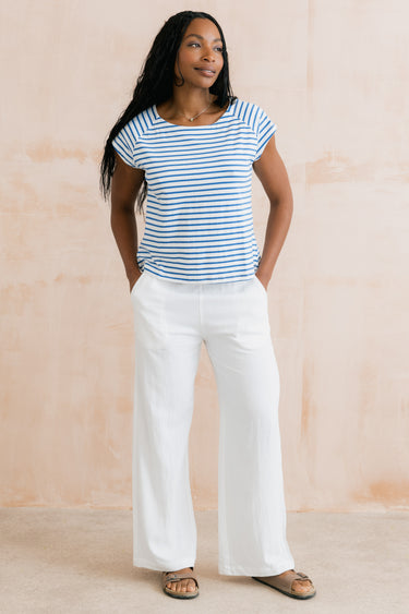 Tidal Cobalt Stripe T-Shirt