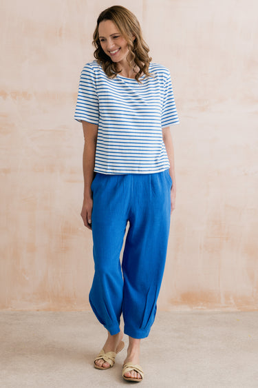 Kite Boxy Stripe T-Shirt Cobalt