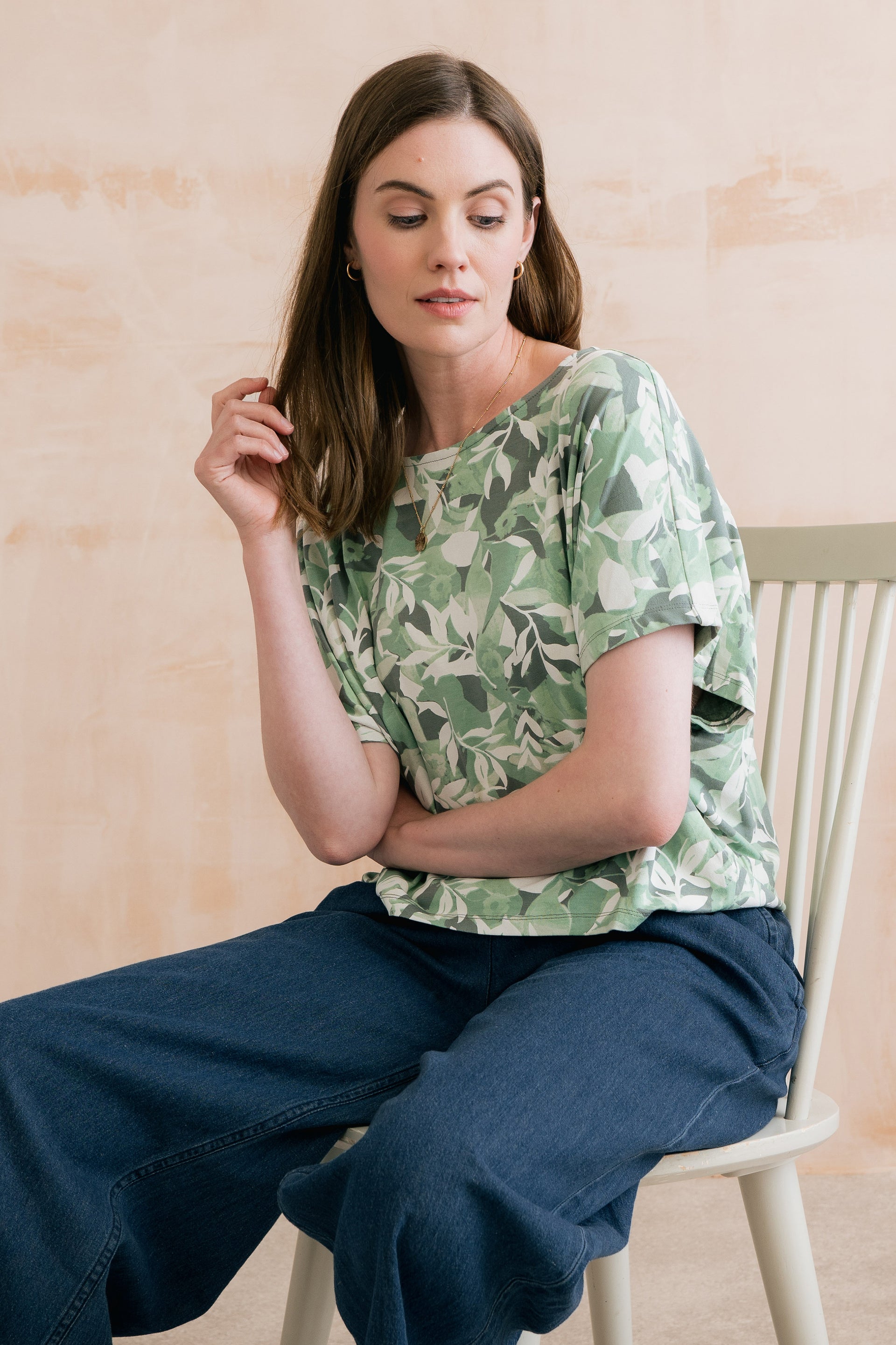 Laburnum Printed Jersey Shell Top