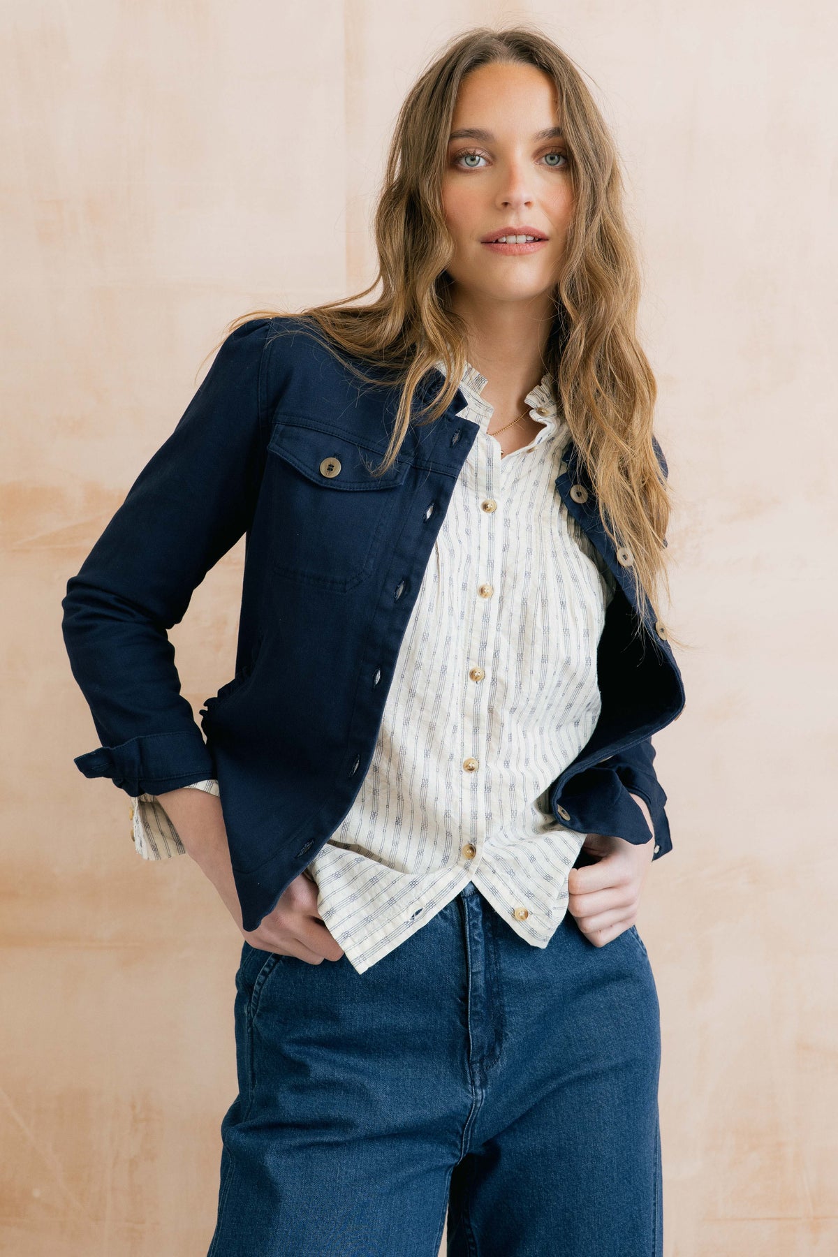 Seren Stretch Cotton Twill Jacket