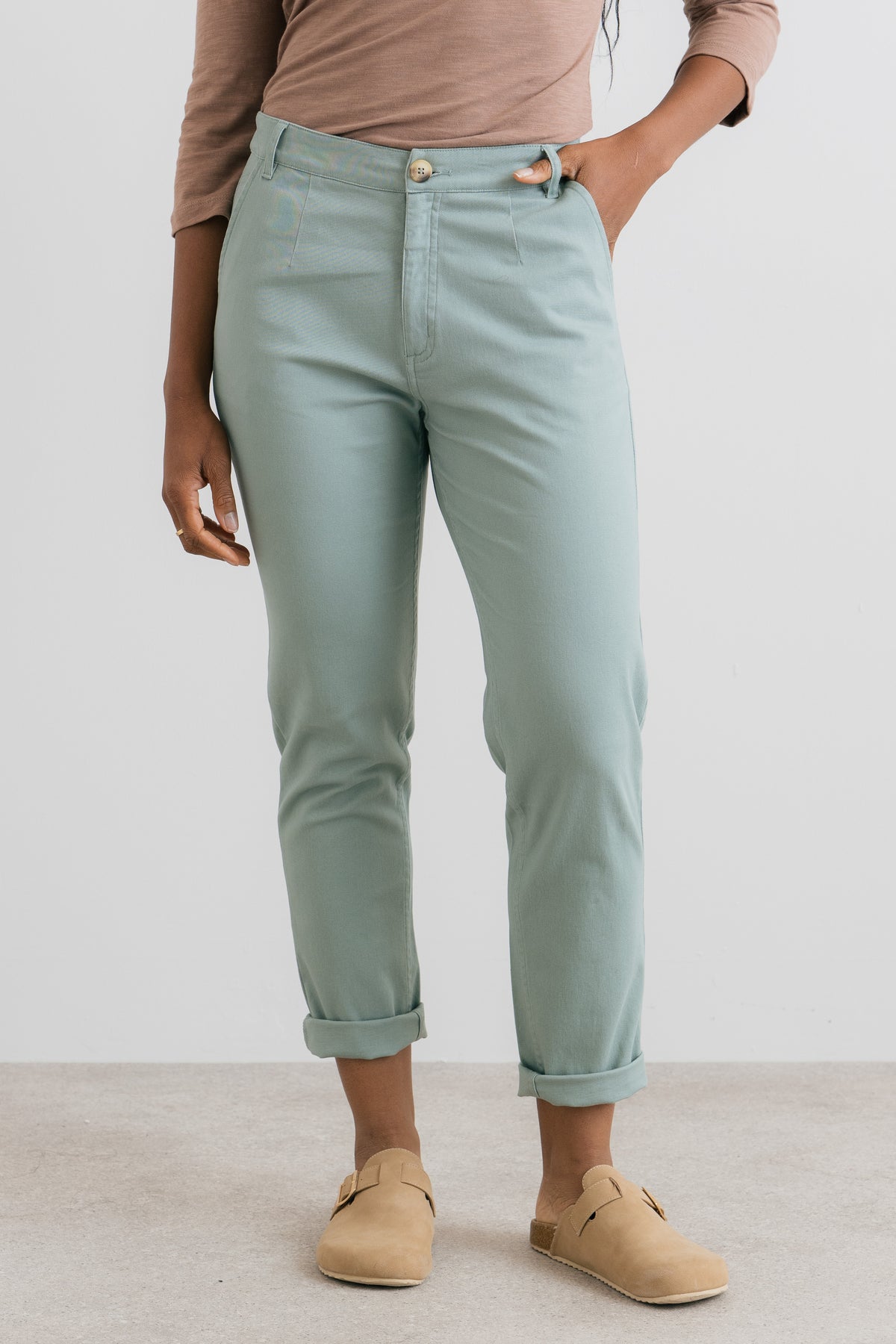 Breaker Stretch Twill Trousers Sage