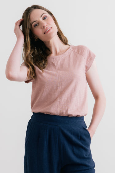Tidal Organic Cotton T-Shirt Soft Pink