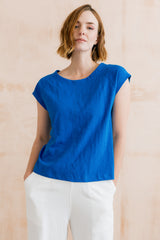 Tidal Organic Cotton T-Shirt Cobalt