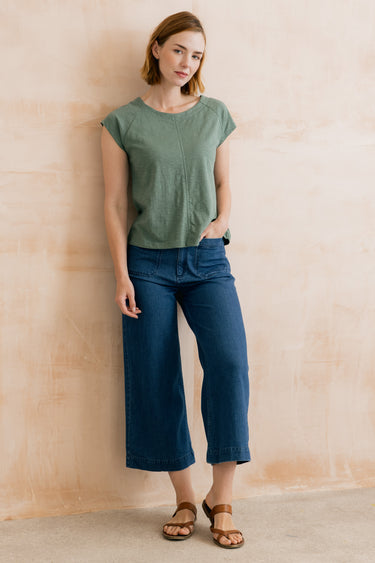 Tidal Organic Cotton T-Shirt Laurel Green