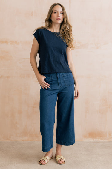 Tidal Organic Cotton T-Shirt Navy