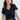 Victoria Organic Cotton V-Neck T-Shirt Navy