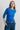 Monica Organic Cotton Jersey Top Silver Cobalt