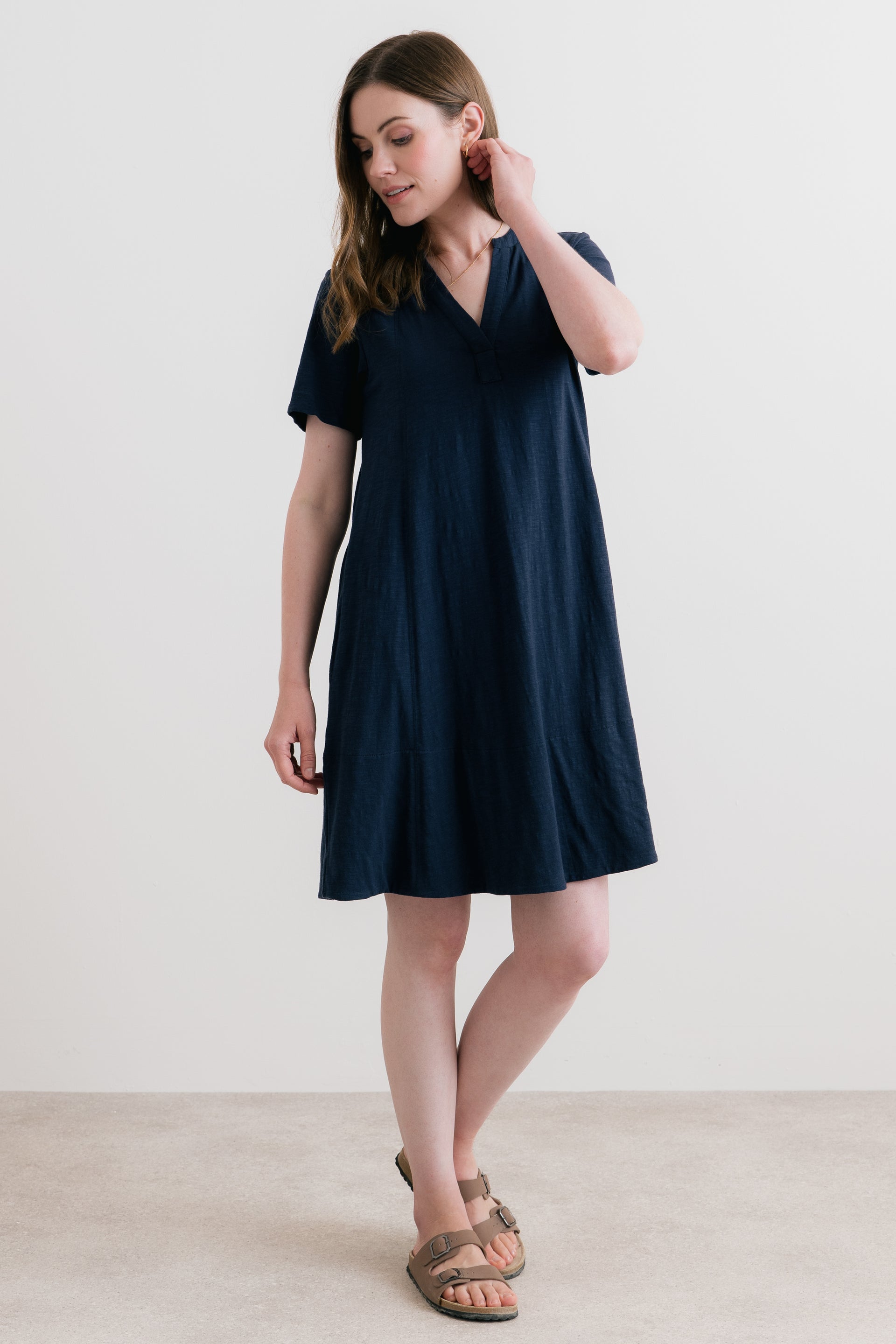 Terrace Organic Cotton Jersey Swing Dress
