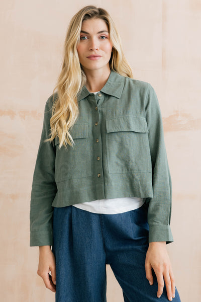 Grasslands Linen Blend Jacket Laurel – Lily & Me