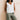 Allium Two Way Button Through Vest White