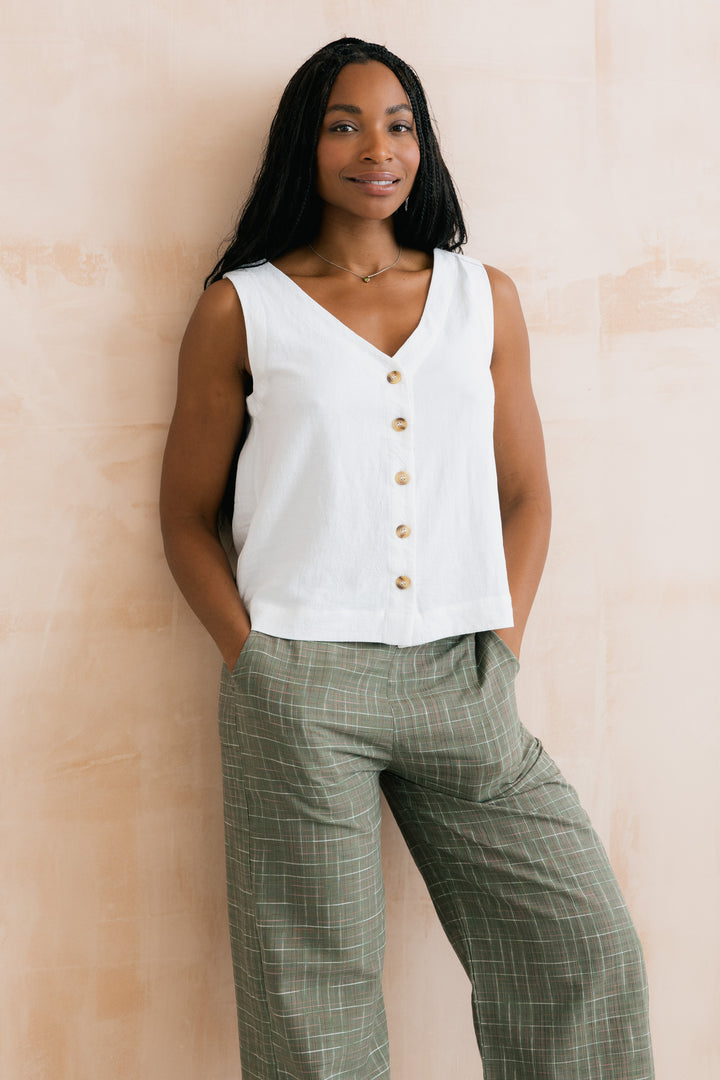 Example: Allium Two Way Button Through Vest