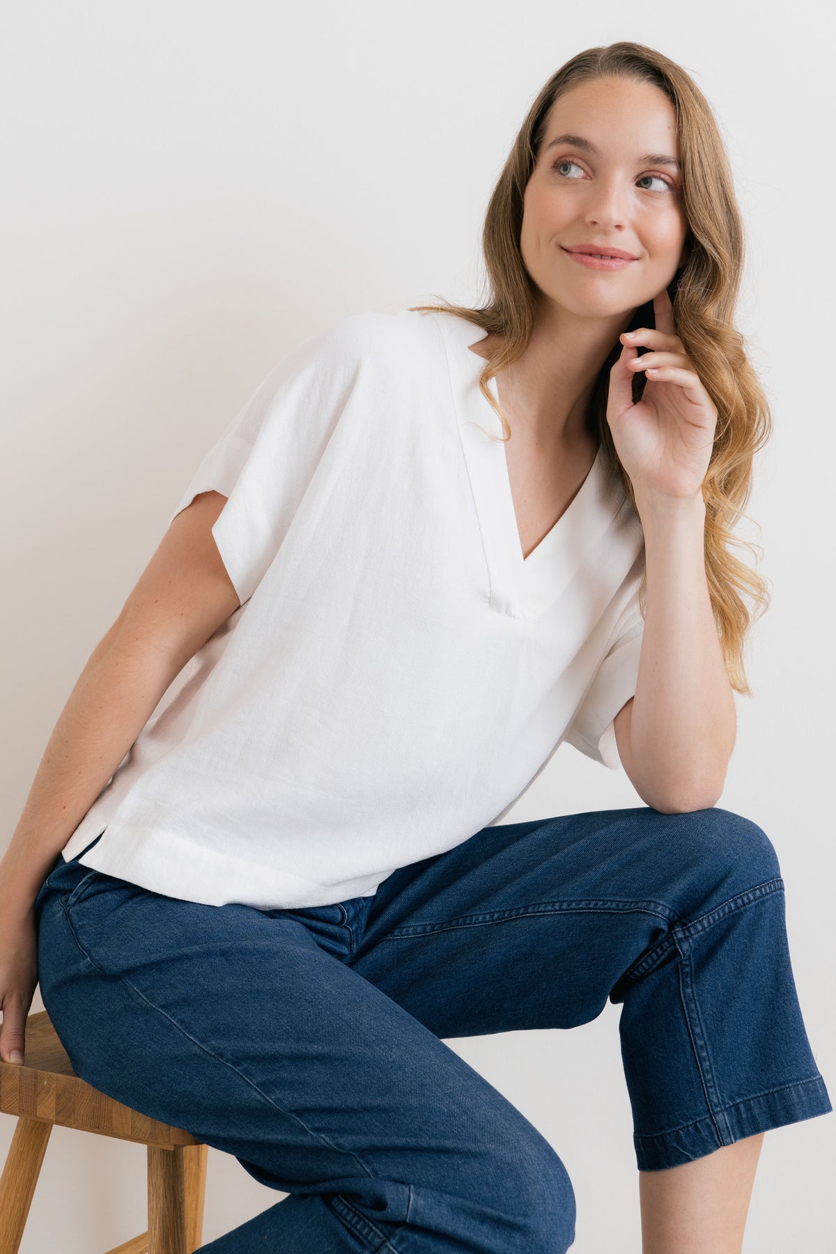 Orchard Linen Blend Shell Top