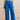 Grace Wide Leg Linen Blend Trousers Cobalt
