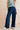 Grace Wide Leg Linen Blend Trousers Navy