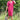 Vine Linen Blend Dress Boysenberry