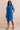 Vine Linen Blend Dress Cobalt