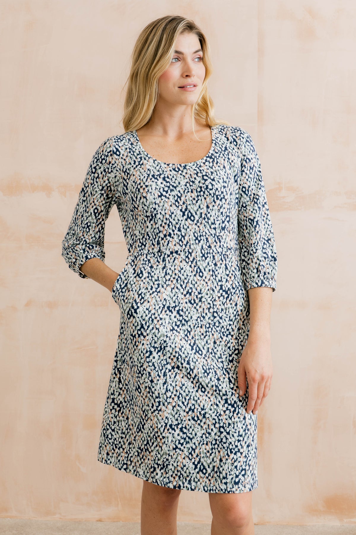 Meadow Printed Organic Cotton Jersey Dress