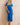Iris Linen Blend Midi Dress Cobalt