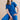 Josie Linen Blend Cropped Jumpsuit Cobalt