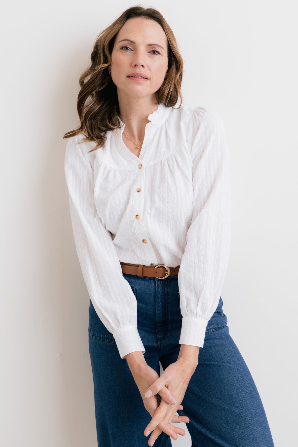 Wayfaring Embroidered Cotton Blouse