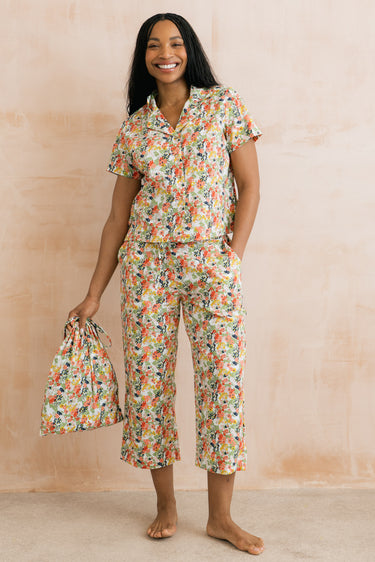 Mayflower Crop Pyjama Set White