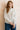 Flora Embroidered Stripe Blouse Ecru