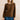 Caroline Printed Organic Cotton Jersey Top Burnt Caramel