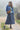 Damson Brushed Knit Midi Dress Navy