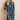 Carlotta Floral Printed Shift Dress Navy