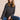 Cairn Printed Turtle Neck Jumper Burnt Caramel