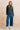 Cairn Fair Isle Brushed Knit Turtle Neck Jumper Navy