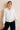 Linden Collared Half Button Blouse White