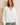Lenora V-Neck Ruffle Blouse White