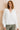 Lenora V-Neck Ruffle Blouse White