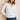 Lenora V-Neck Ruffle Blouse White