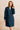 Emma Collared V-Neck Denim Dress Dark Wash