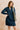 Emma Collared V-Neck Denim Dress Dark Wash