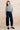 Charlie Barrel Leg Stretch Twill Trousers Navy