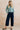 Georgia Barrel Leg Cotton Canvas Trousers Navy