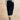 Morwenna Stretch Jumbo Cord Midi Skirt Navy