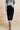 Morwenna Stretch Jumbo Cord Midi Skirt Navy