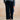 Isla Cropped Stretch Jumbo Cord Trousers Navy