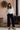 Isla Cropped Stretch Jumbo Cord Trousers Navy