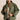 Emin Textured Boucle Bomber Style Jacket Dark Olive