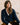 Bloom Flecked Knit V-Neck Cardigan Navy